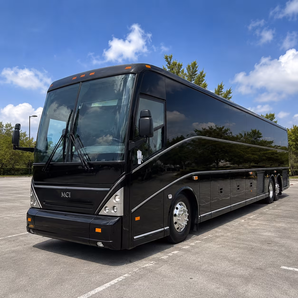 dayton charter bus rental exterior