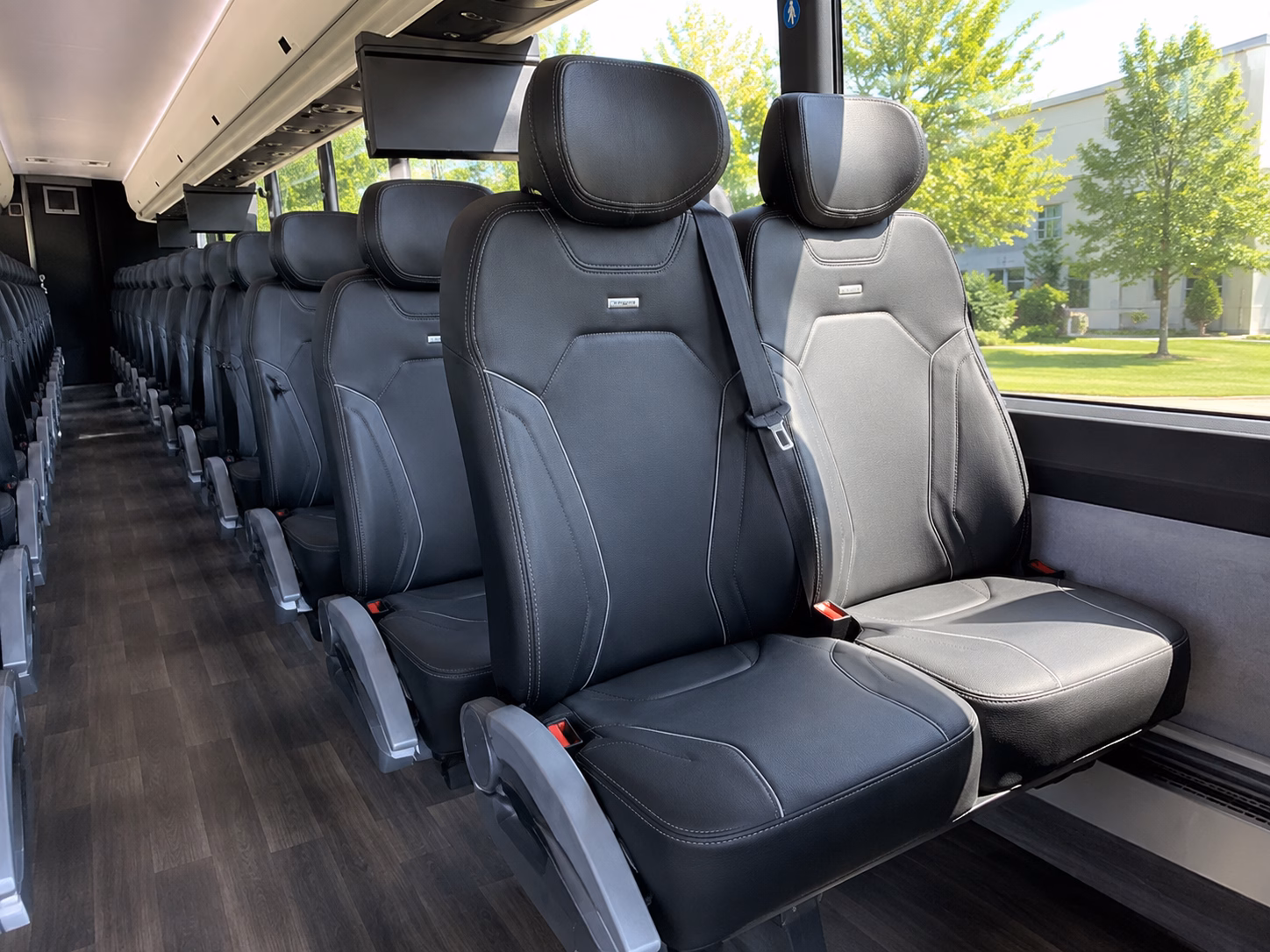 dayton charter bus rental interior