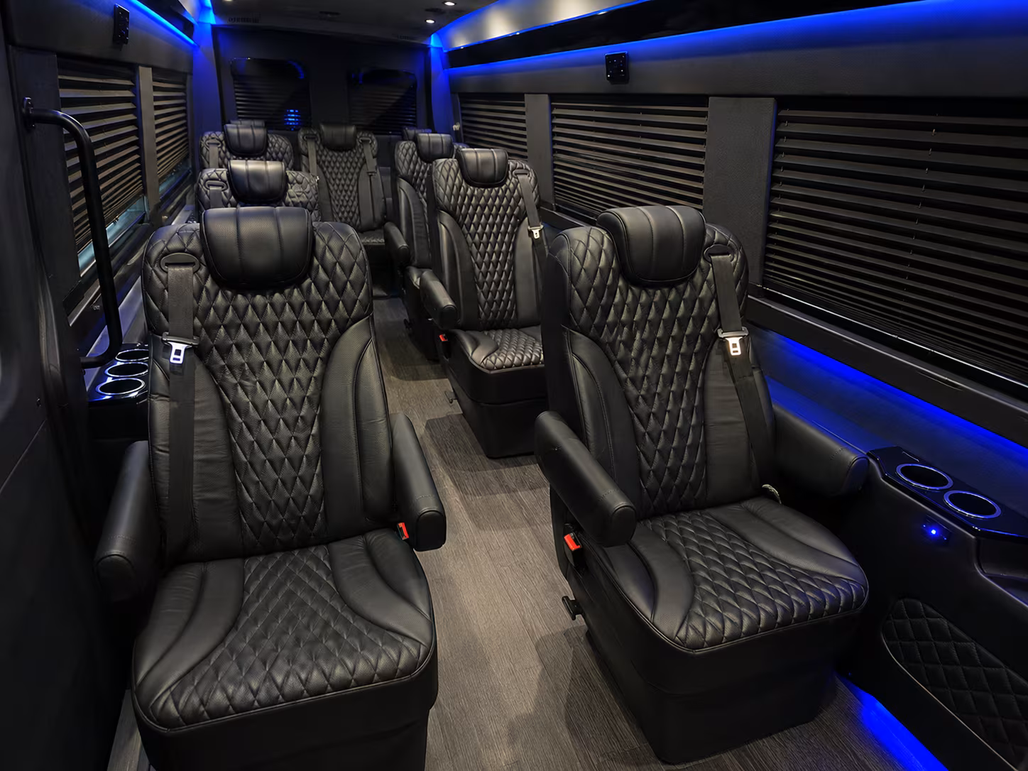 dayton long distance transportation onboard seating