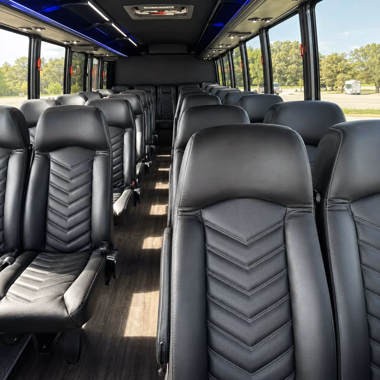 dayton prom transportation onboard seating