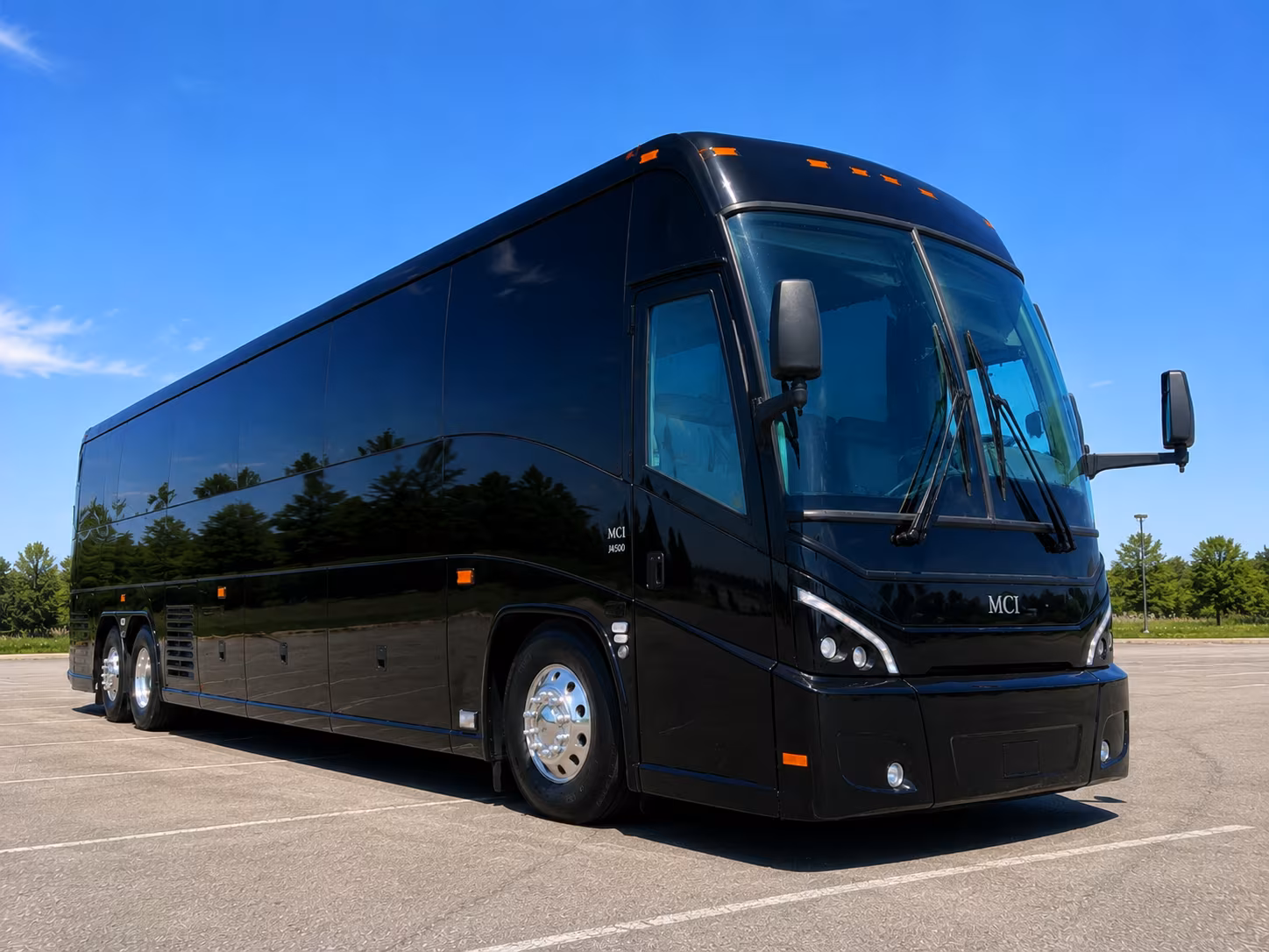if your wedding guests are flying in a bus rental makes airport pickup simple