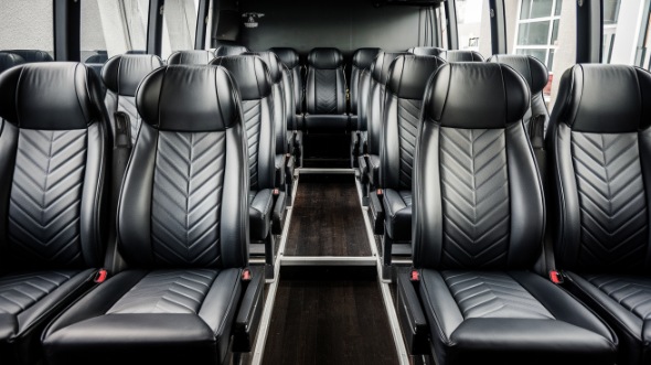 25 passenger minibus inside columbus