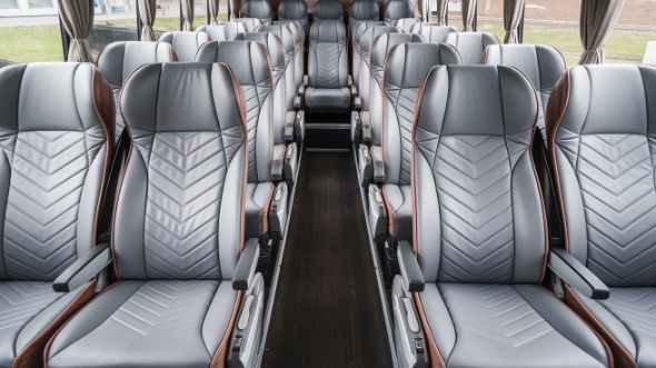 50 passenger charter bus interior bloomington