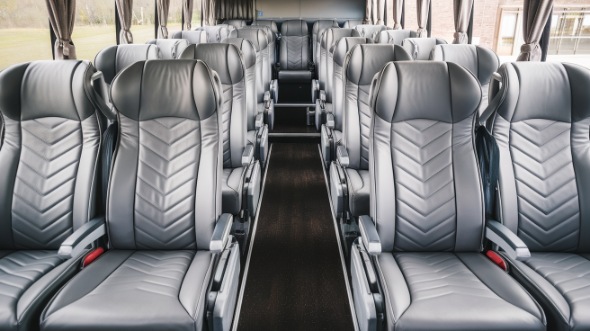 55 passenger charter bus interior bloomington