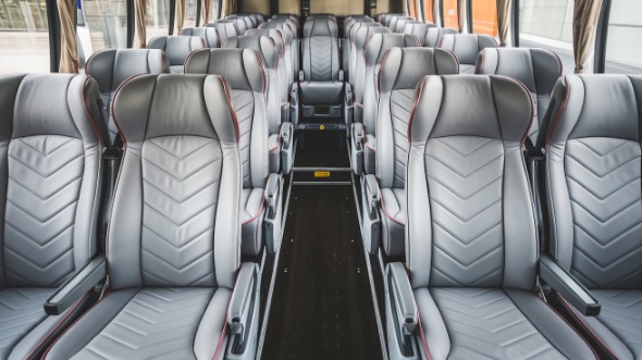 56 passenger charter bus interior bloomington