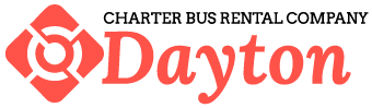 charter bus rental company dayton logo