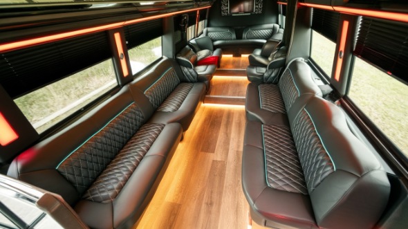 dayton sprinter limo rental interior